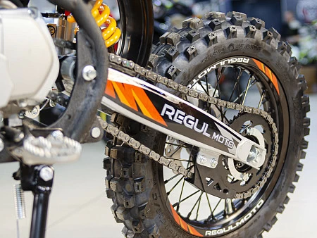 Питбайк Regulmoto SEVEN PRO 17/14 (Черный/оранжевый, 203299-1)