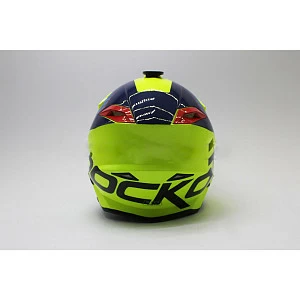 Шлем кроссовый ROCKOT RM-216 Evo (желт/черн/красн мат, S)