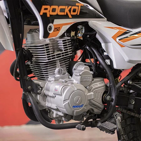 Мотоцикл эндуро ROCKOT ZR250 (белый/оранжевый, 21/18, ЭПТС)