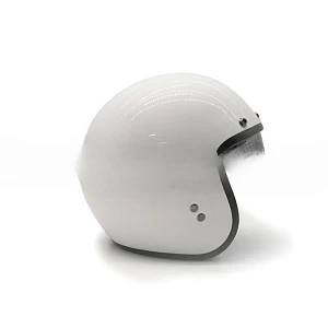Шлем открытый с козырьком ROCKOT RM-391 Classic (бел глянц, M)
