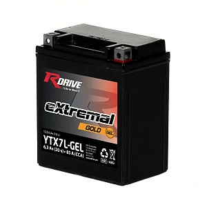 Мотоциклетный аккумулятор RDrive extremal Gold YTX7L-GEL (2023)
